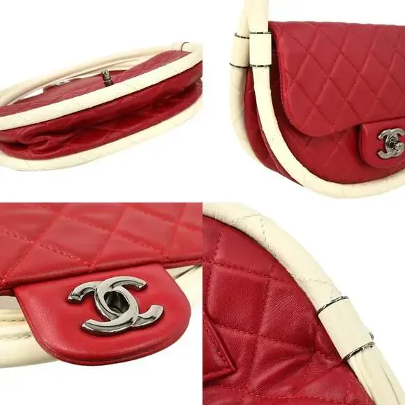 Chanel Quilted Lambskin Hula Hoop Bag Red - Picture 4 of 5